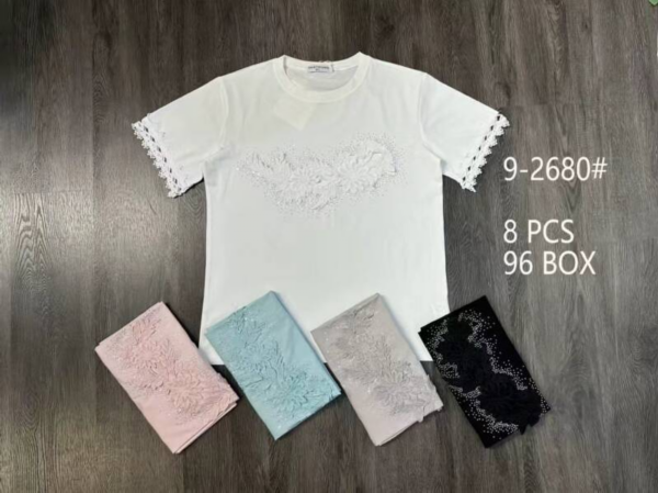 Bluzki damskie Roz Standard, Mix Kolor Paczka 8 szt